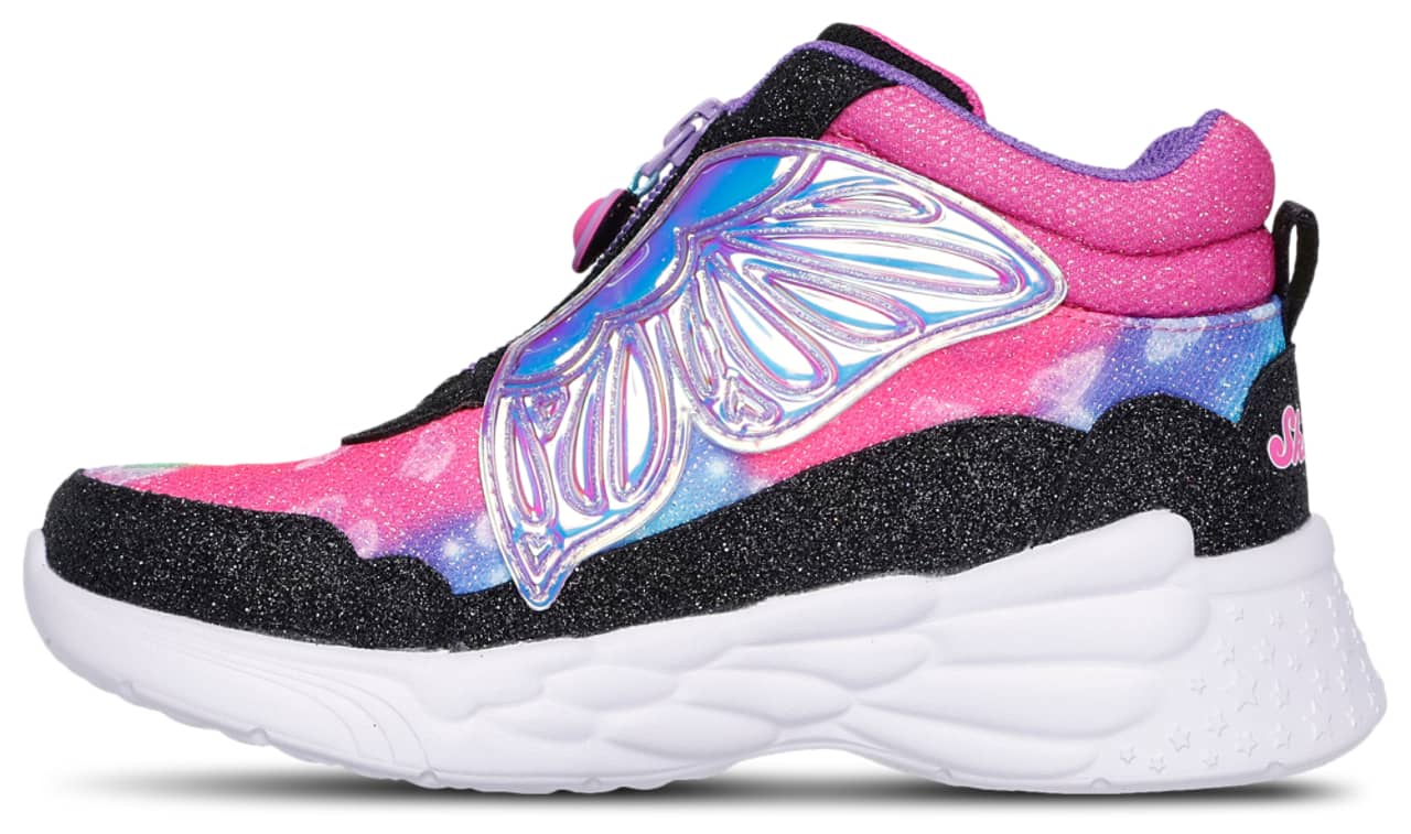 Skechers Dream Racer Butterfly Express Sneaker Black 2.5 New