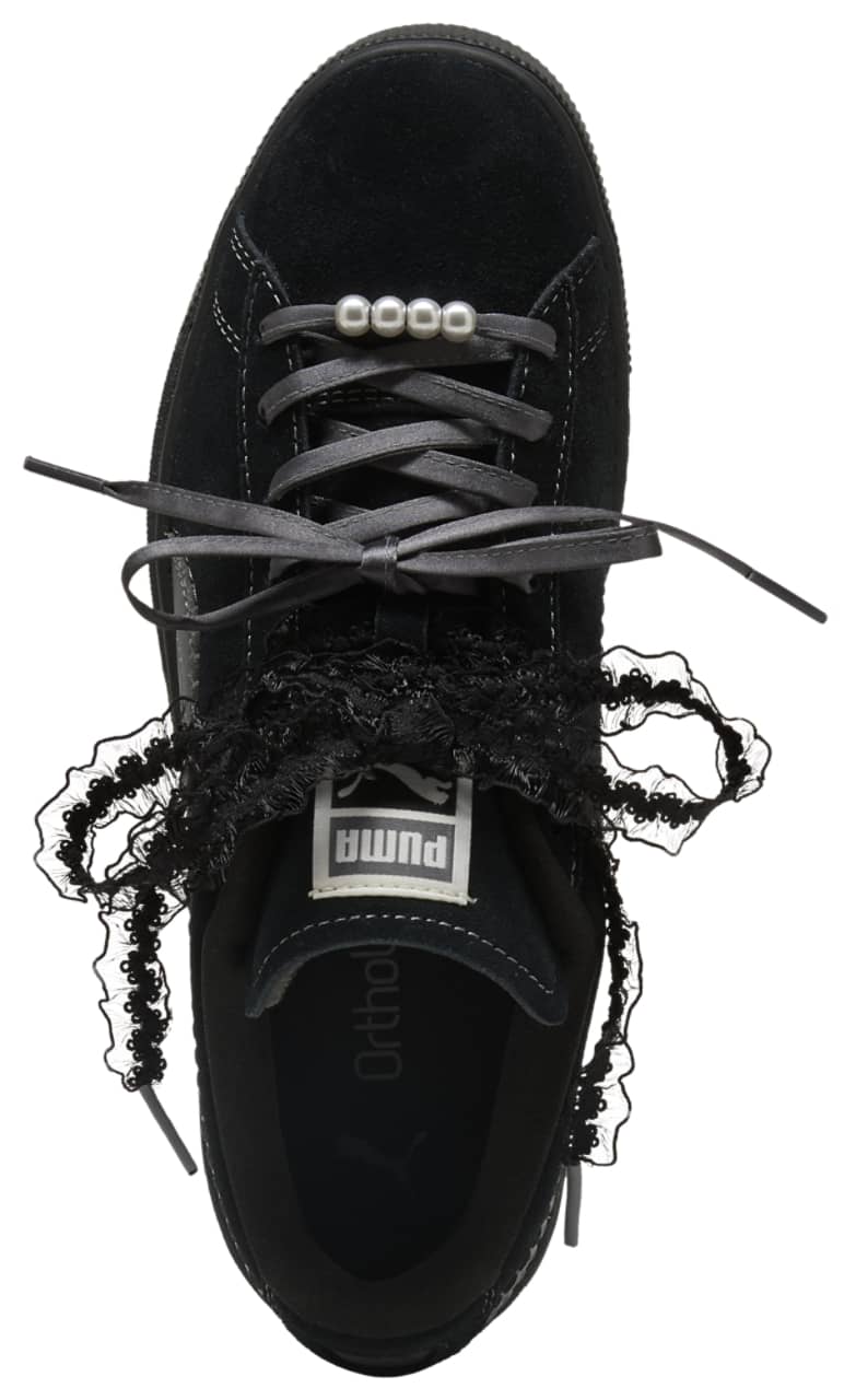 Puma Suede Bloom Sneaker Black 8.5 New