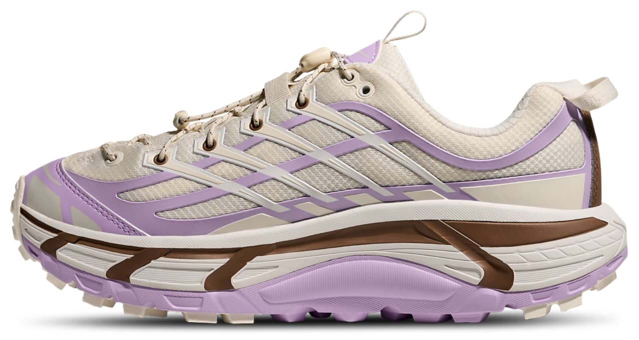Hoka Mafate Three2 Wordmark Sneaker White 10.5 New