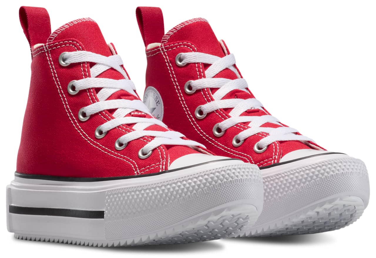 Converse Lift Double Stack Hi Sneaker Red 2.5 New