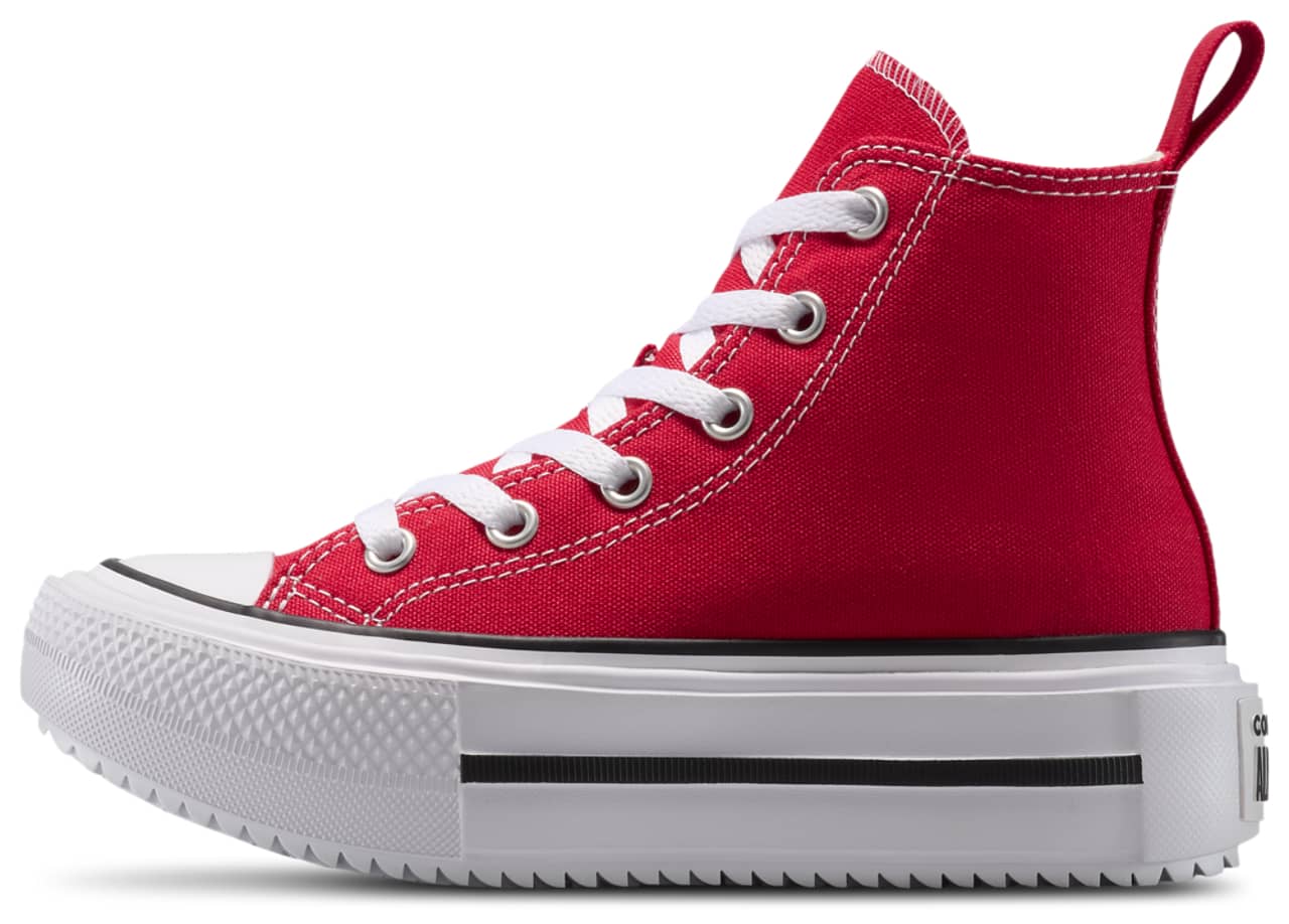 Converse Lift Double Stack Hi Sneaker Red 2.5 New