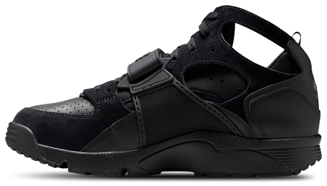 Nike Air Trainer Huarache Sneaker Black 9.5 New