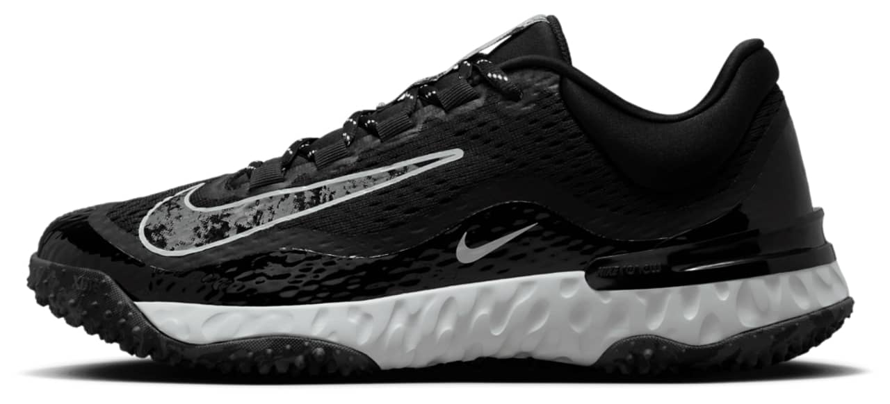Nike Alpha Huarache Elite 4 TF Sneaker Black 9.5 New