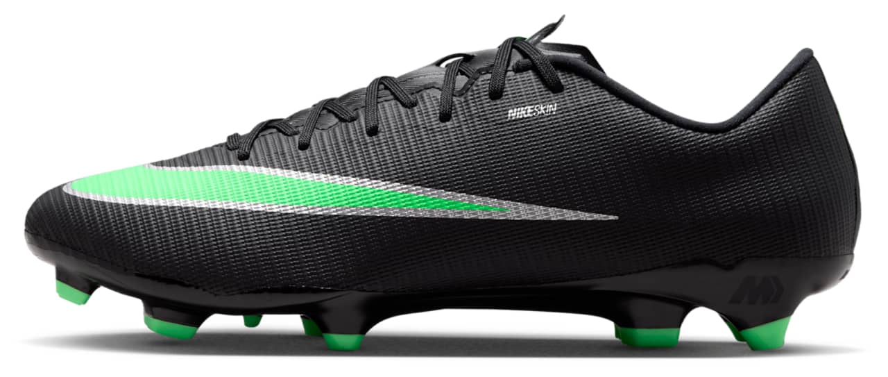 Nike Vapor 17 Academy Fg/Mg Sneaker Black 8.5 New