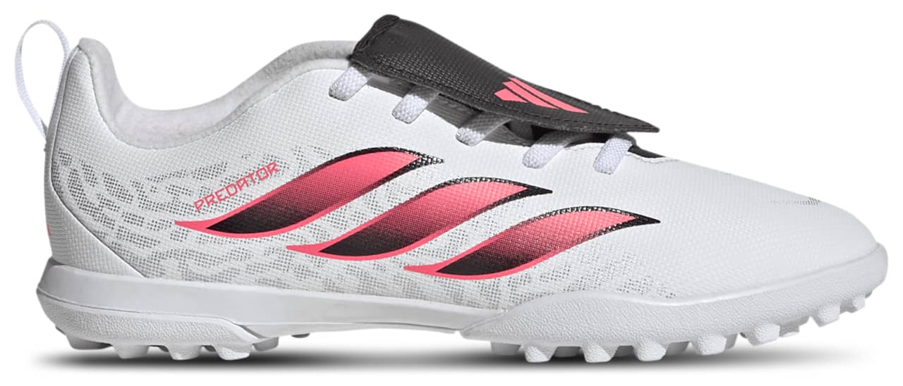 Adidas Predator Club Fold-Over Tongue Elastic Lace Turf Sneaker White 4.5 New