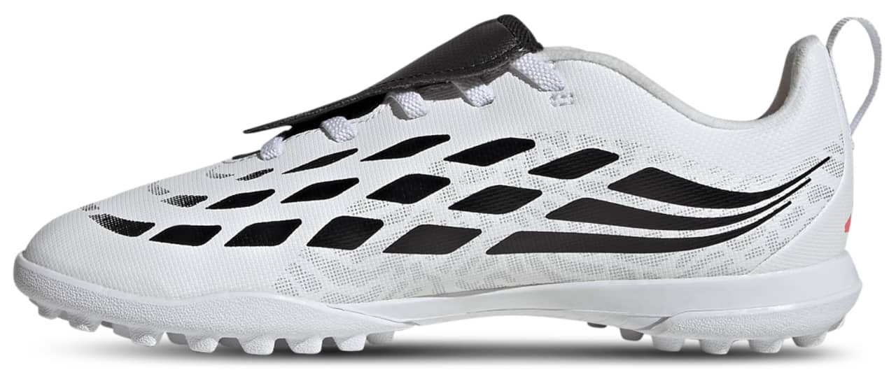Adidas Predator Club Fold-Over Tongue Elastic Lace Turf Sneaker White 4.5 New