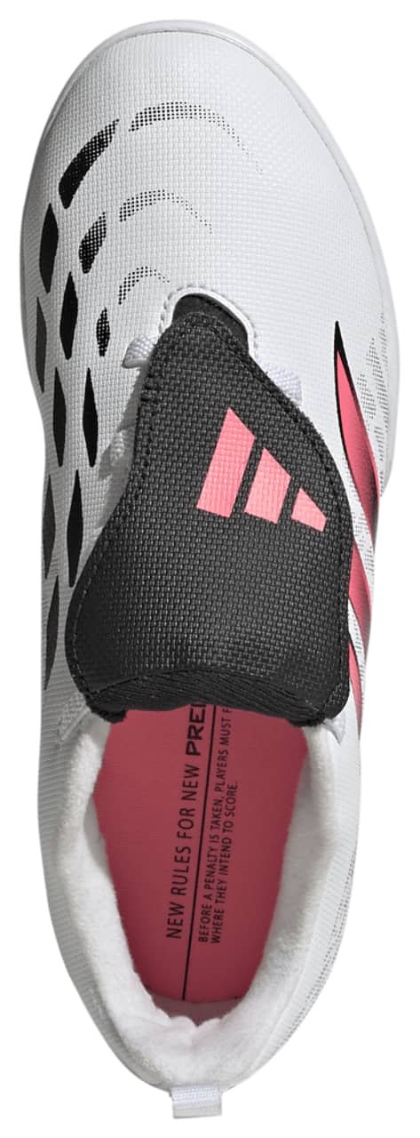 Adidas Predator Club Fold-Over Tongue Elastic Lace Turf Sneaker White 4.5 New