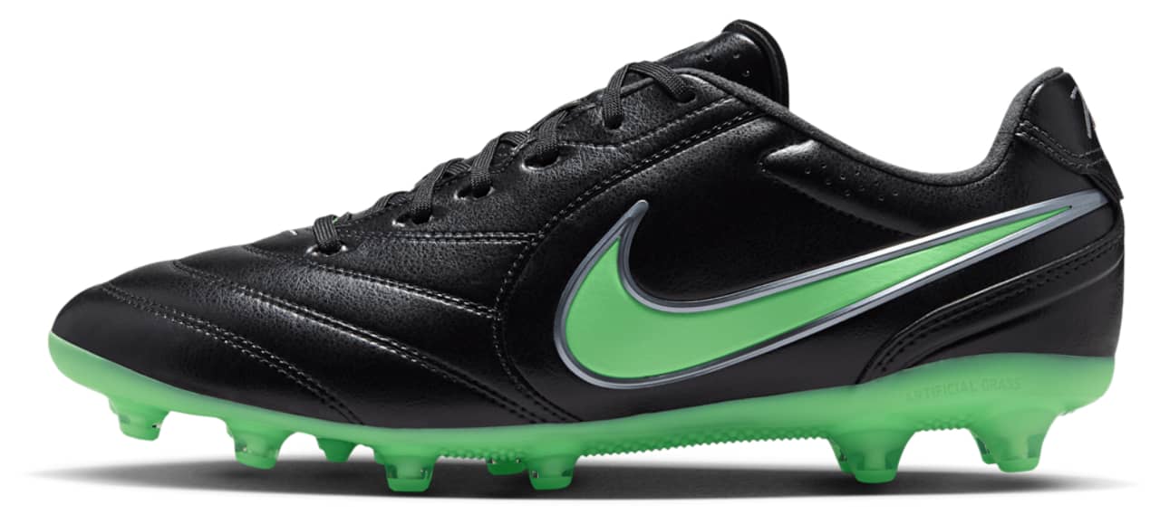 Nike Tiempo Ligera Pro Ag Sneaker Black 7.5 New