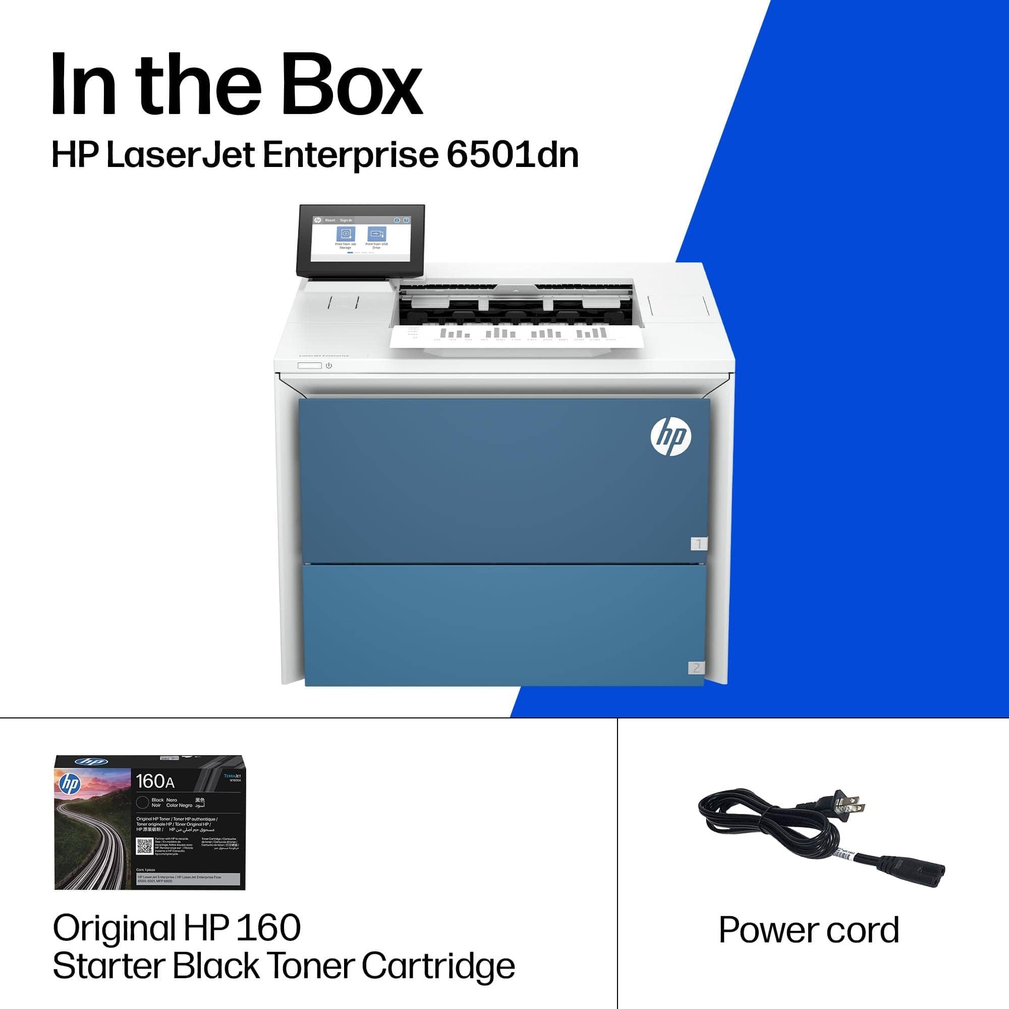 HP LaserJet Enterprise 6501dn Printers New