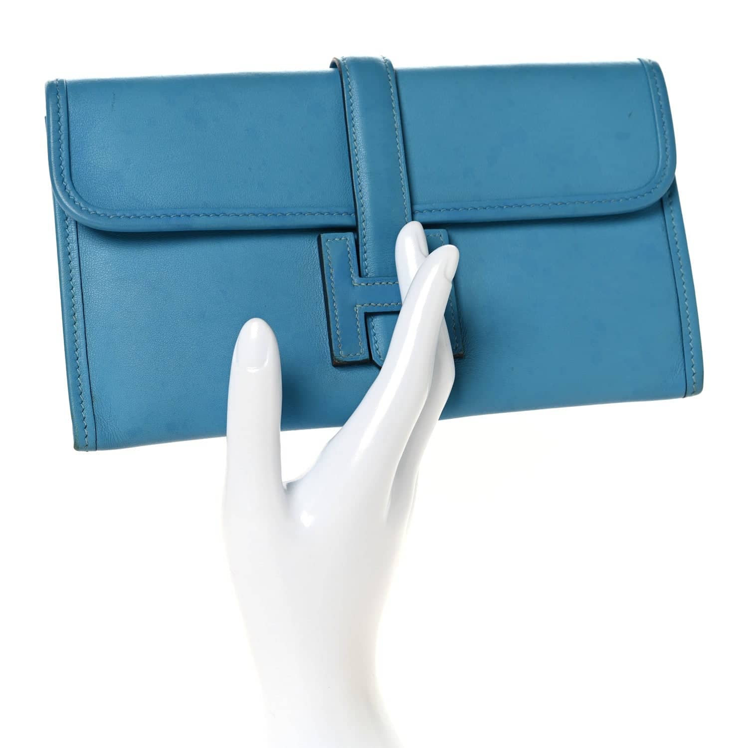 Hermès Jige Duo Clutch Women's bags Brown New