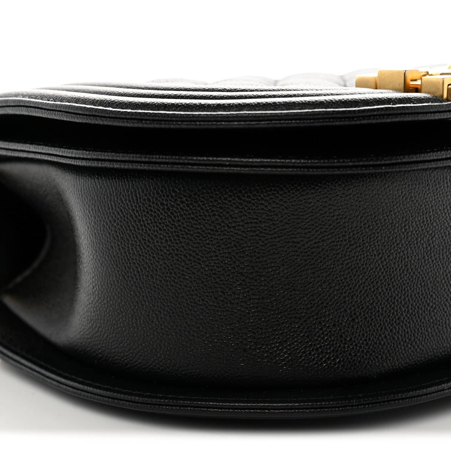 Chanel Boy Messenger Bag Women's bags Navy Small Quilted Lambskin Gold New