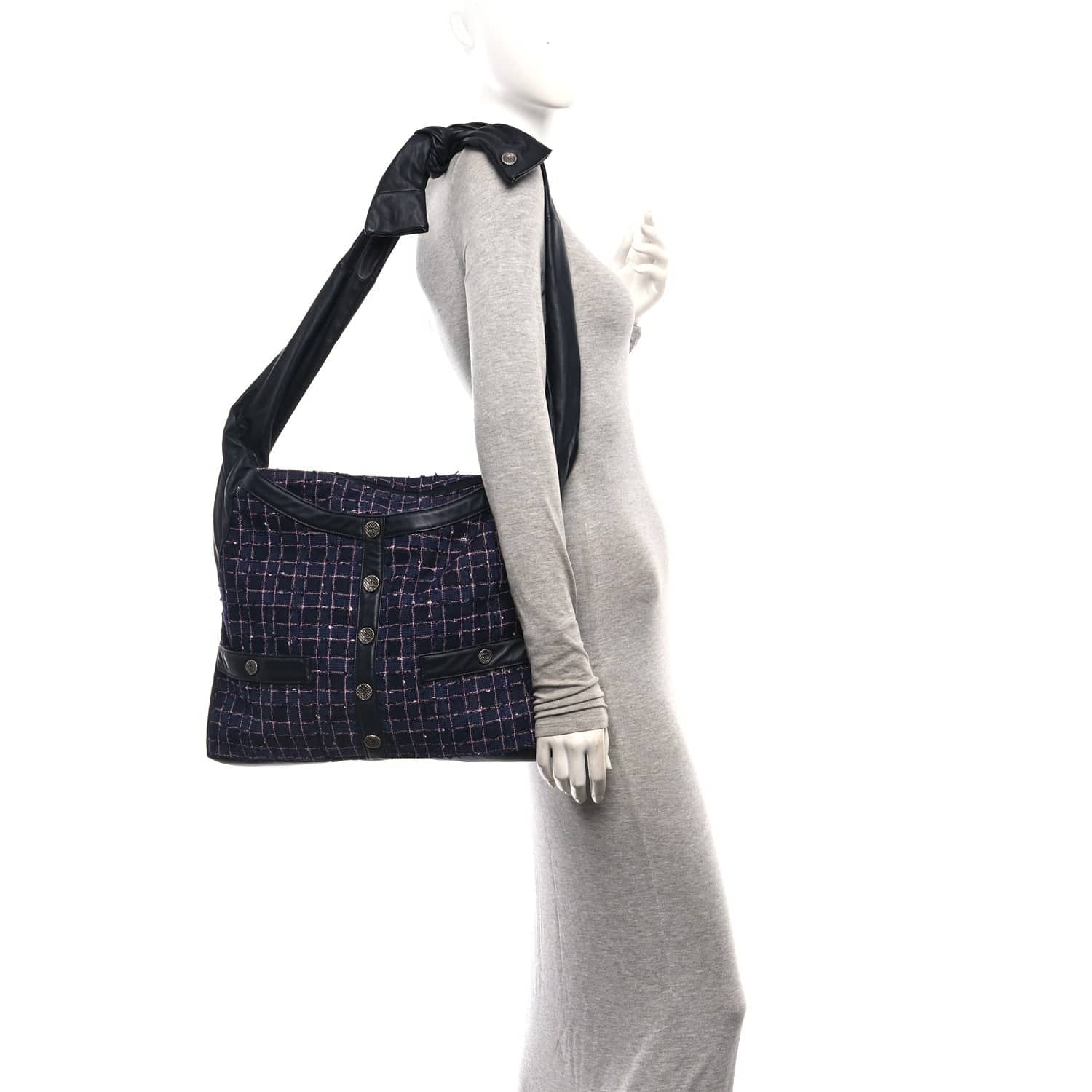Chanel Girl Bag Women's bags Blue Large Lambskin Used - Like New
