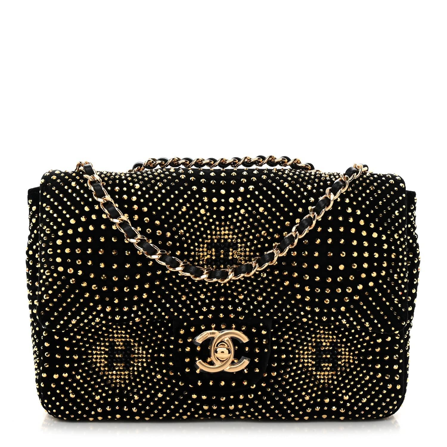 Chanel 2.55 Reissue Evening Flap Women's bags Gold Velvet Used - Like New