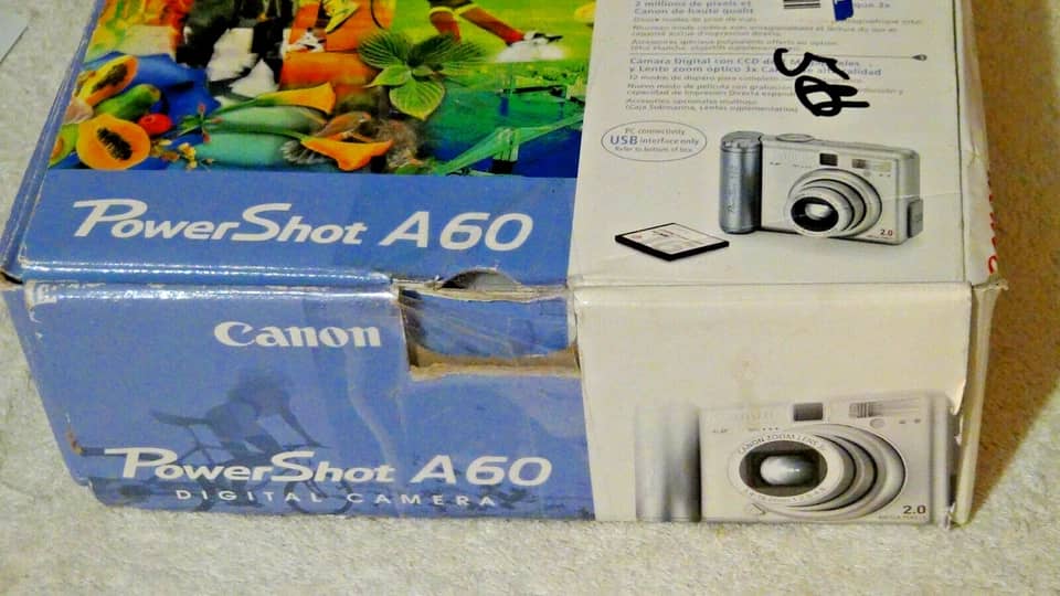 Canon PowerShot A60 Digital Cameras Silver New Body Only