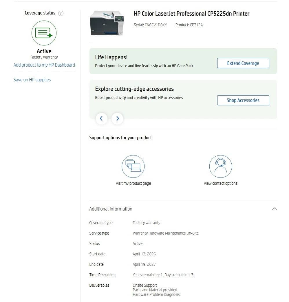 HP Laserjet CP5525dn Printers Refurbished - Excellent