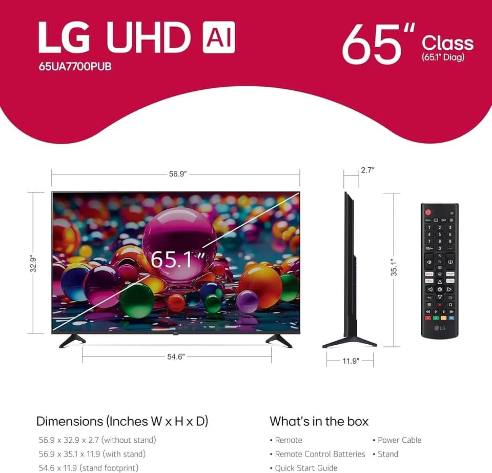 LG UA7700PUA TVs