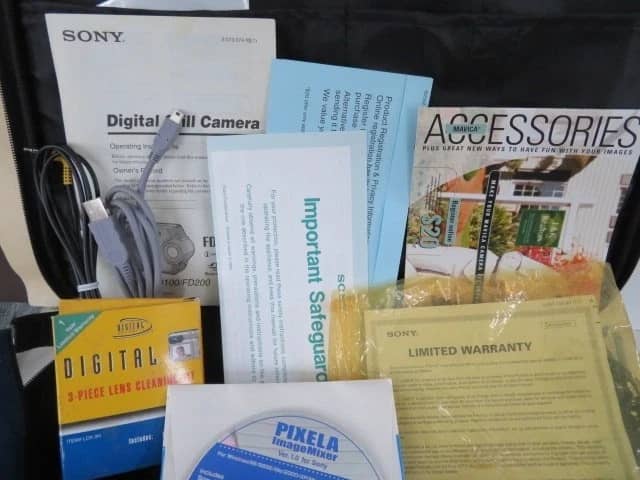 Sony Mavica MVC-FD100 Digital Cameras Silver Used - Good Body Only