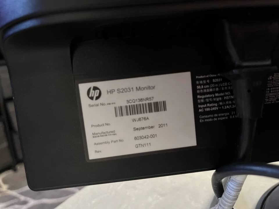 HP S2031 Monitors