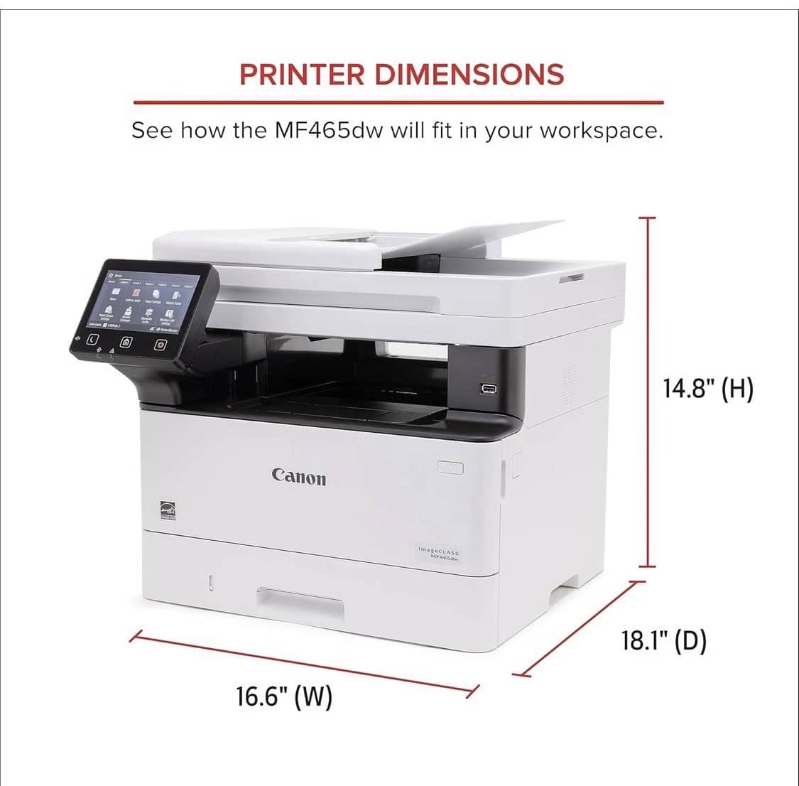 Canon MFW465dw Printers New