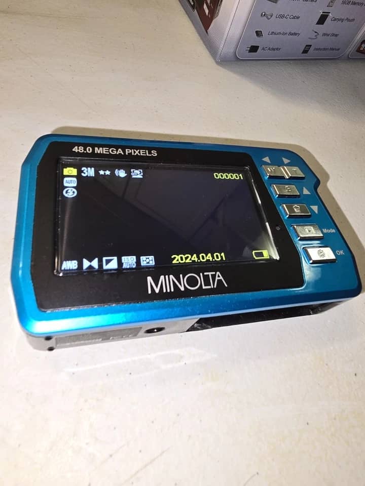 Minolta MN40WP-R Digital Cameras Red New Body Only