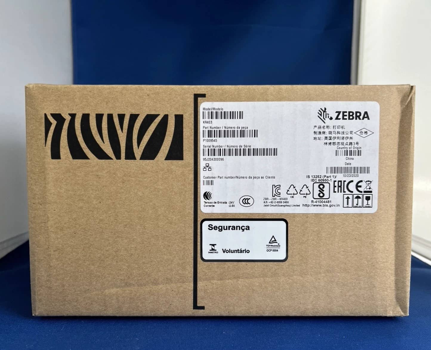 Zebra KR403 Printers New