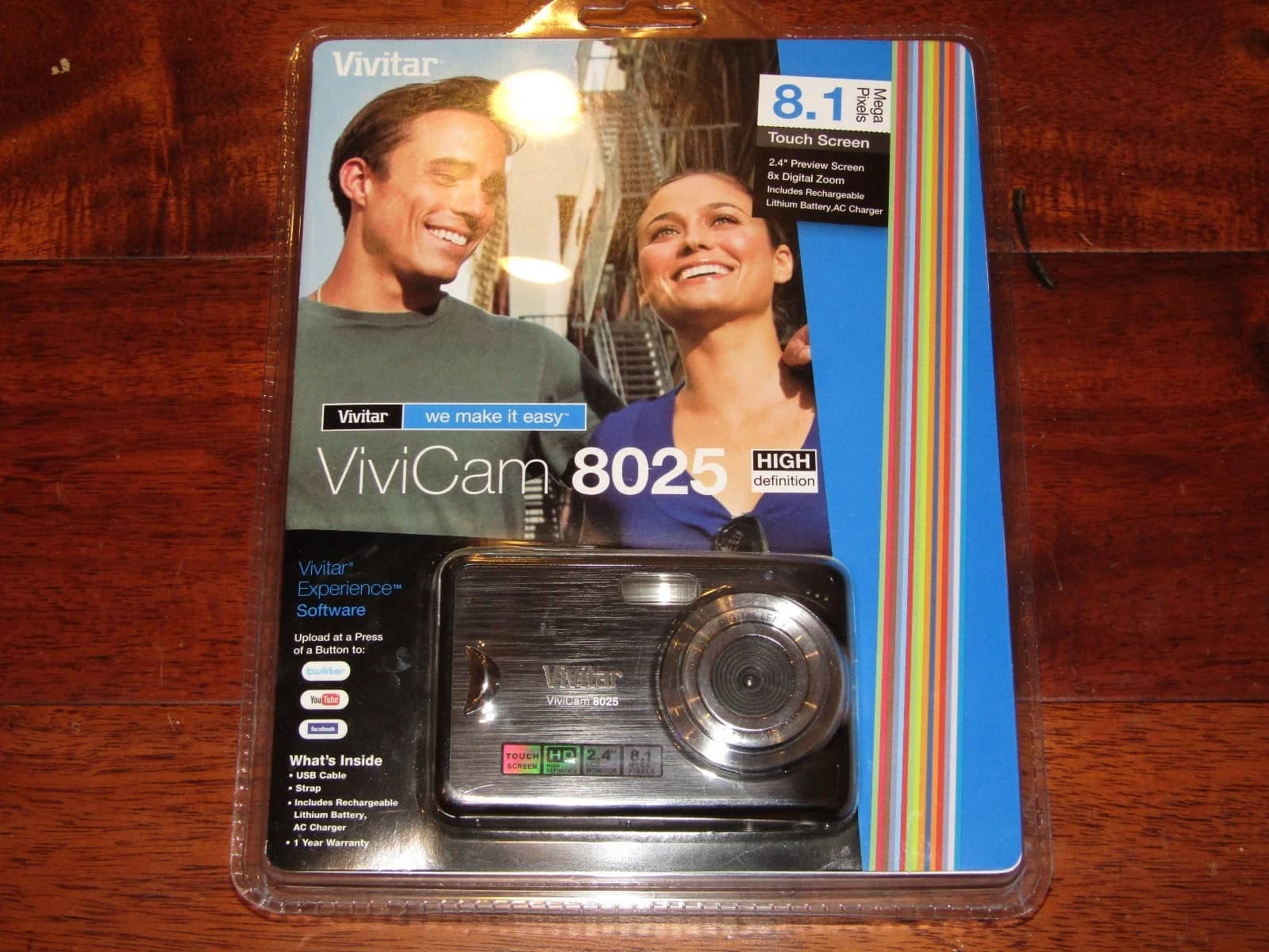 Vivitar ViviCam 8025 Digital Cameras Black New Body Only