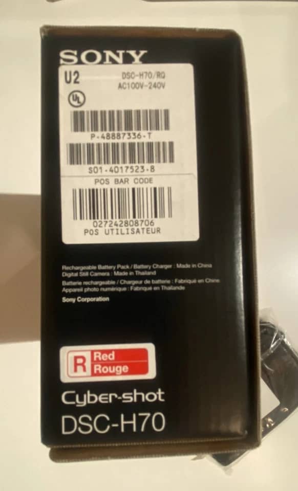 Sony Cyber-shot DSC-H70 Digital Cameras Black For parts or not working Body Only