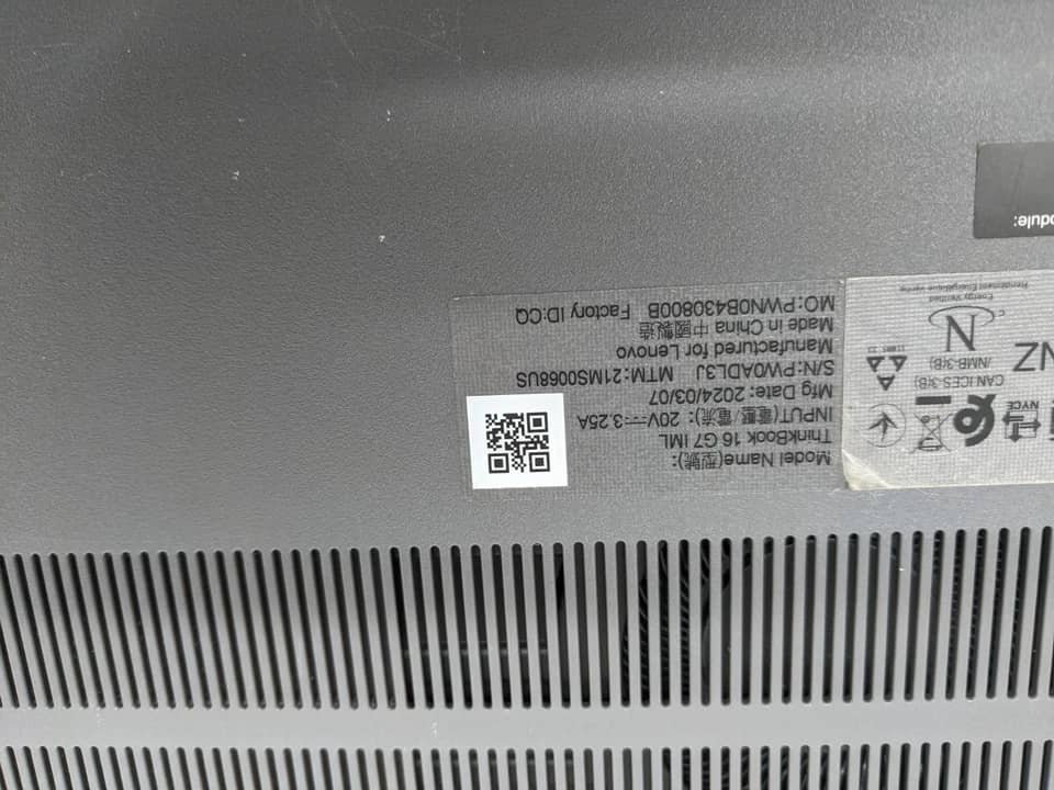 Lenovo 16G7IML Computers