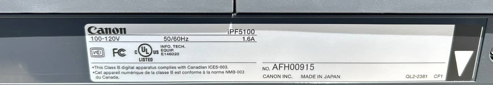 Canon imagePROGRAF iPF6400 Printers Used - Good