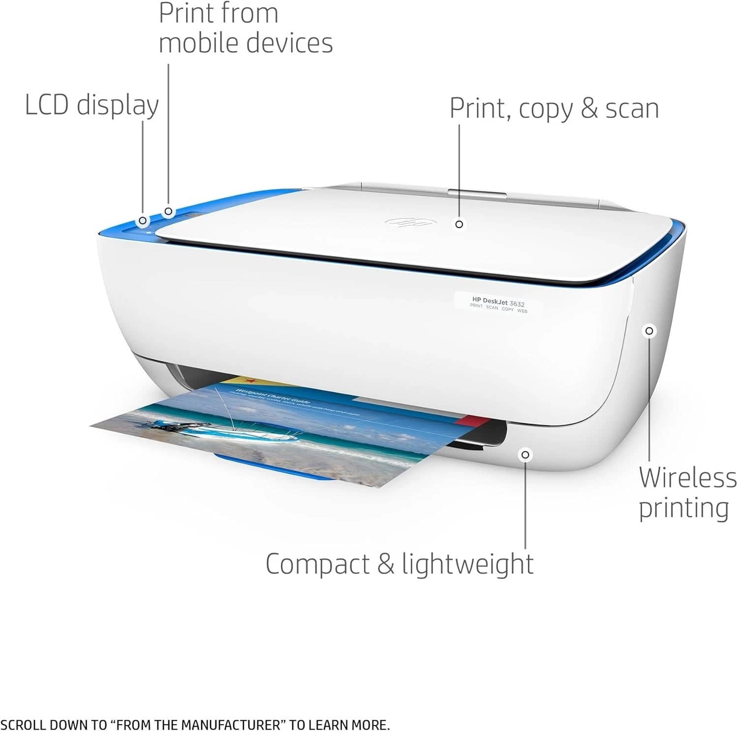 HP Deskjet 3632 Printers Used - Good