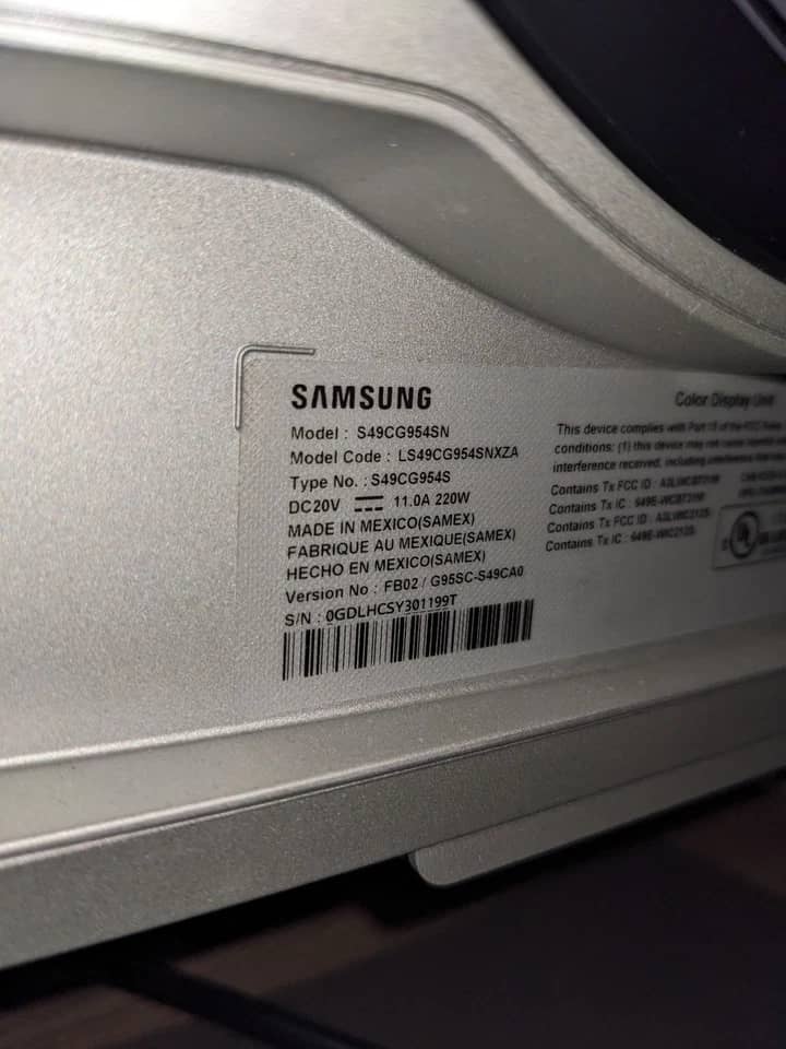 Samsung S49CG954SN Monitors