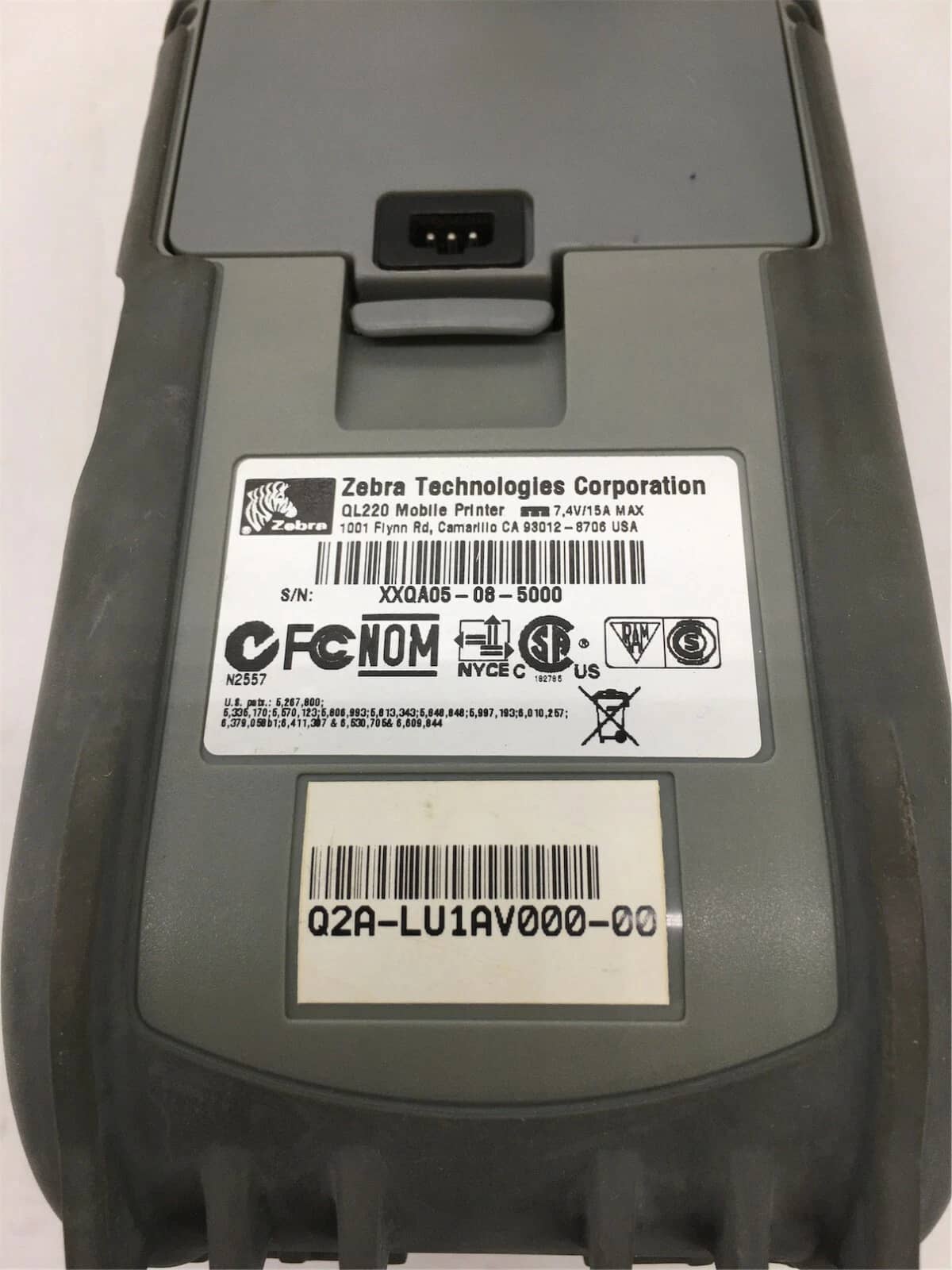 Zebra Q2A-LU1AVS00-00 Printers Used - Good