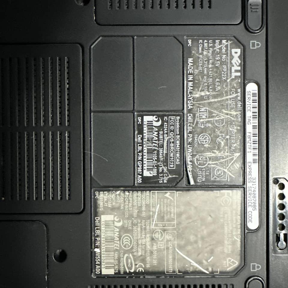 Dell Inspiron 1720 Computers