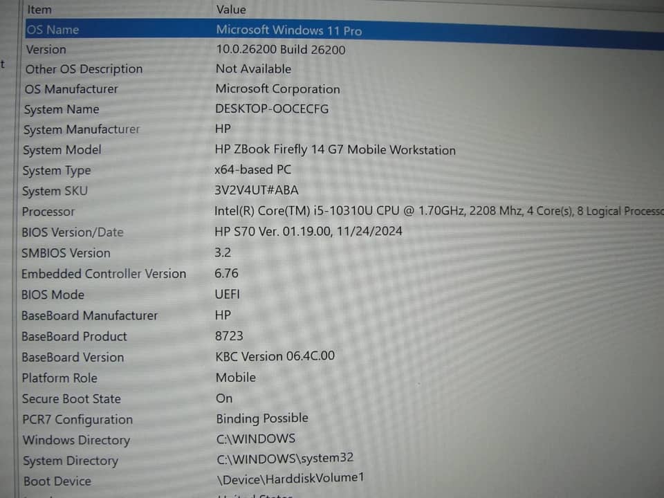 HP ZBook Firefly G7 Computers