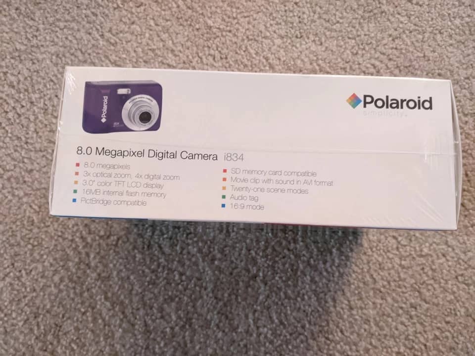 Polaroid i834 Digital Cameras Purple Used - Good Body Only