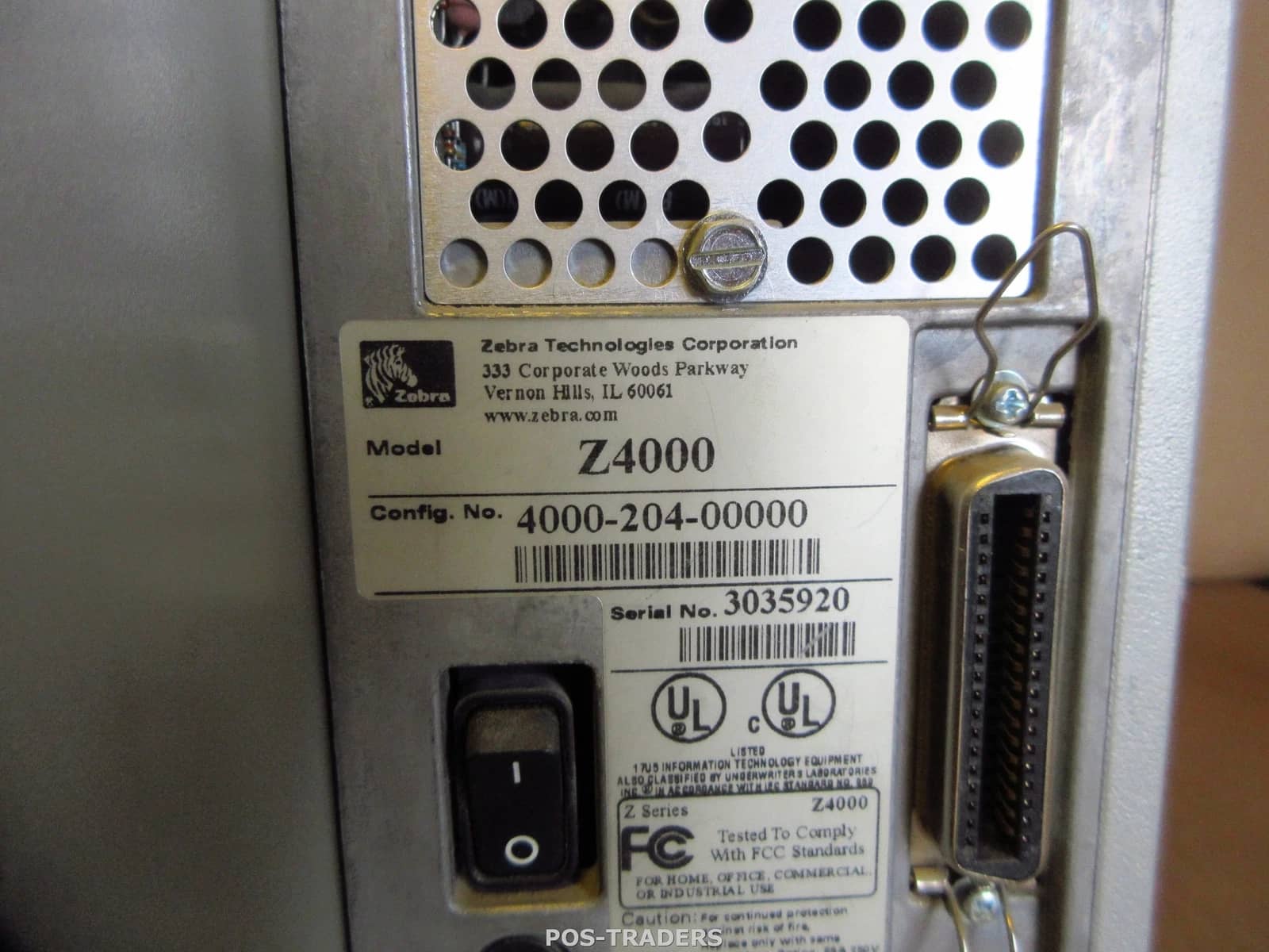 Zebra Z4000 Printers Used - Good