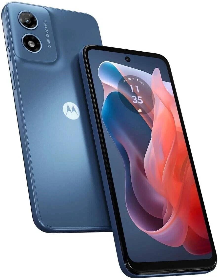 Motorola Moto G Play (2024) Cell Phones Black 64GB Tracfone New