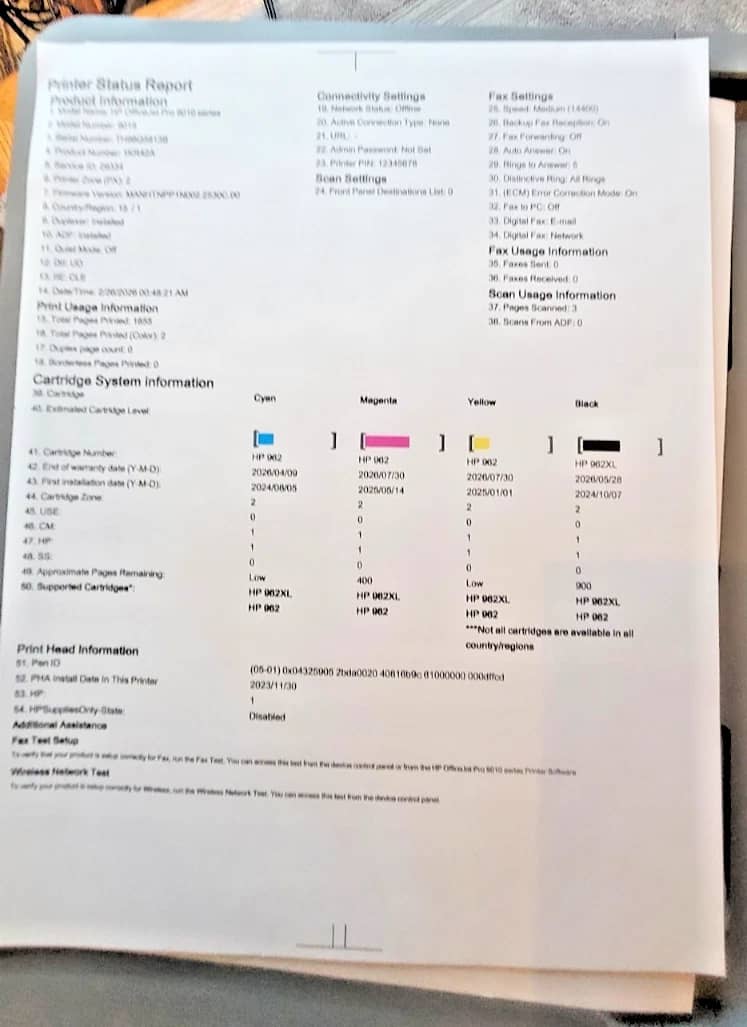 HP OfficeJet Pro 9015 Printers New