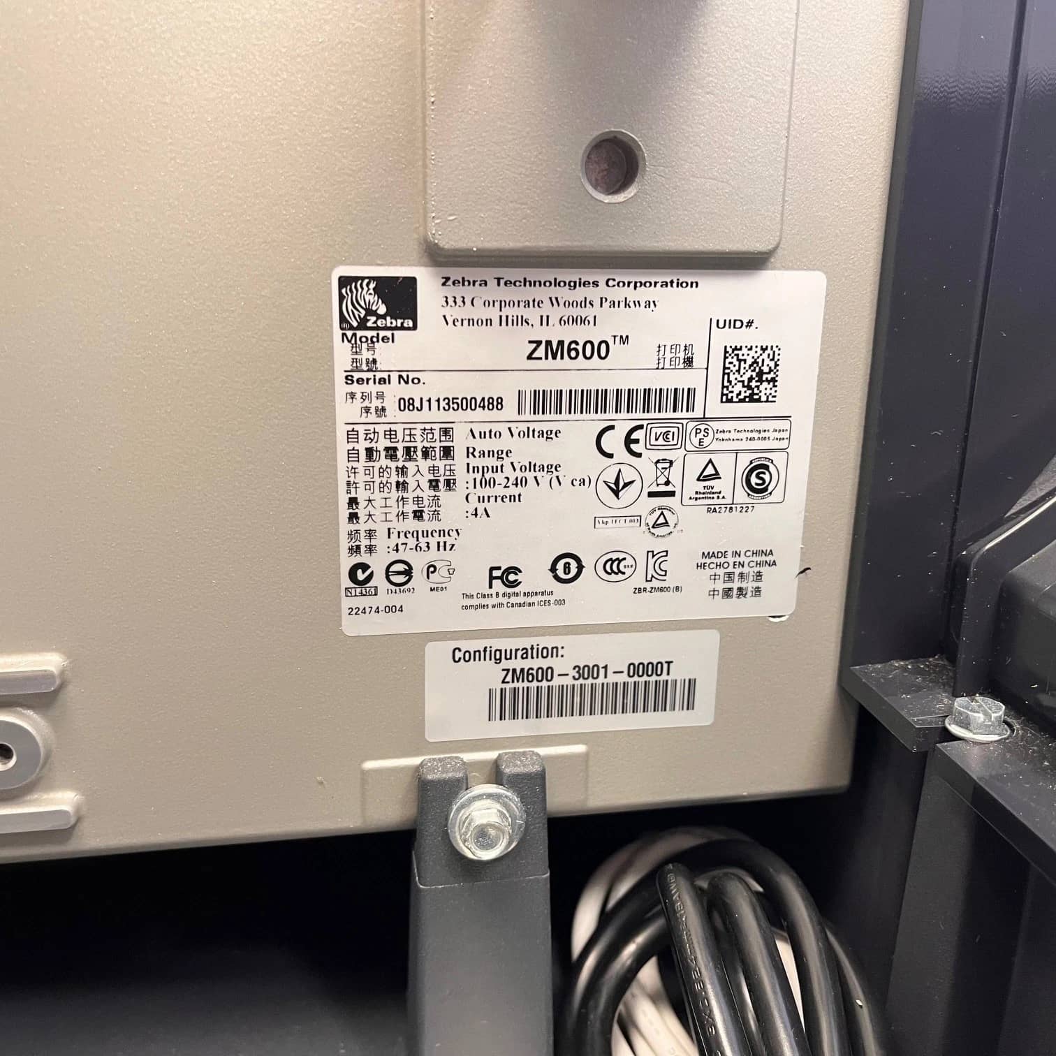 Zebra Zm600 Printers New