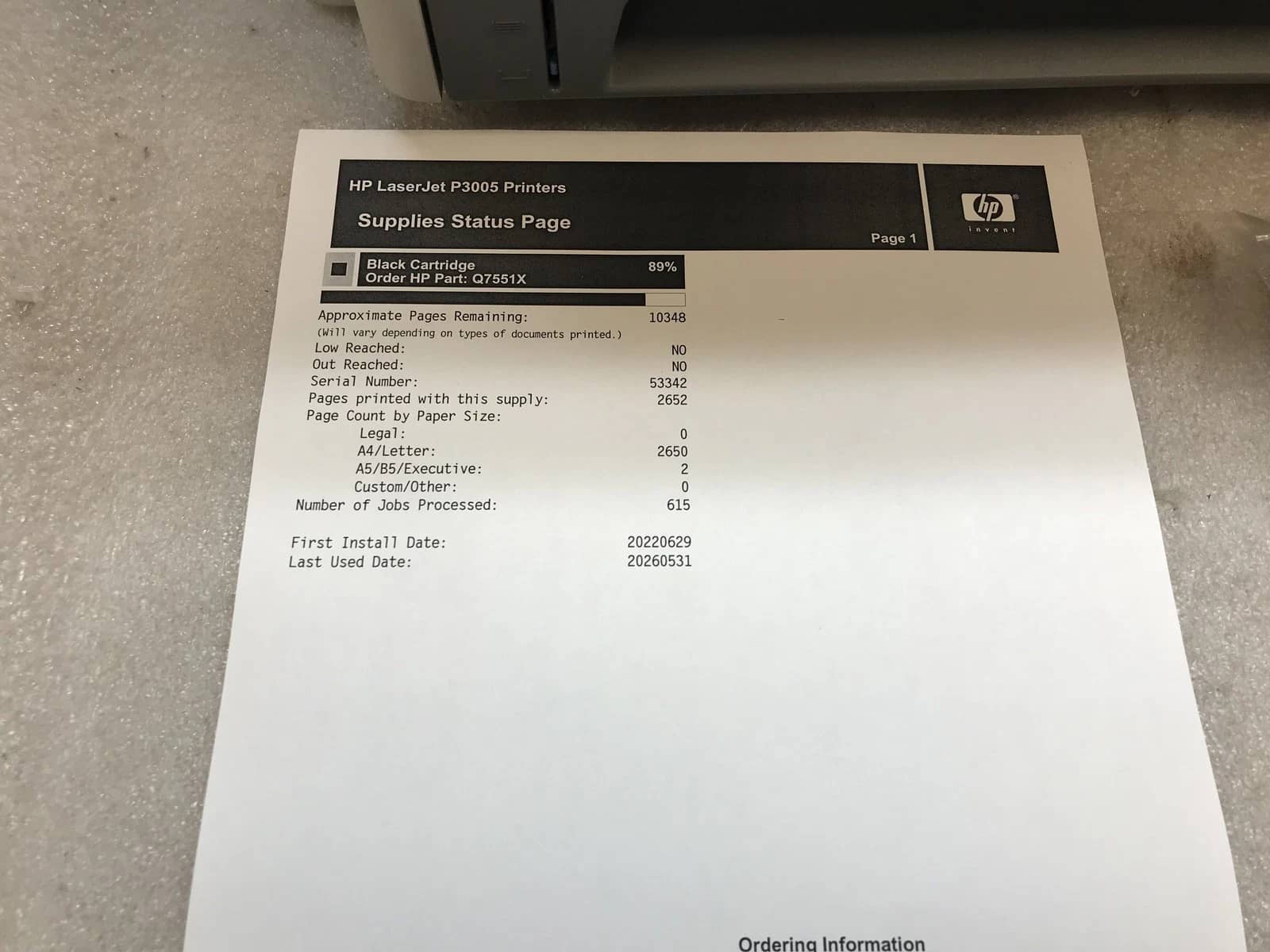 HP P3005n Printers Refurbished - Excellent