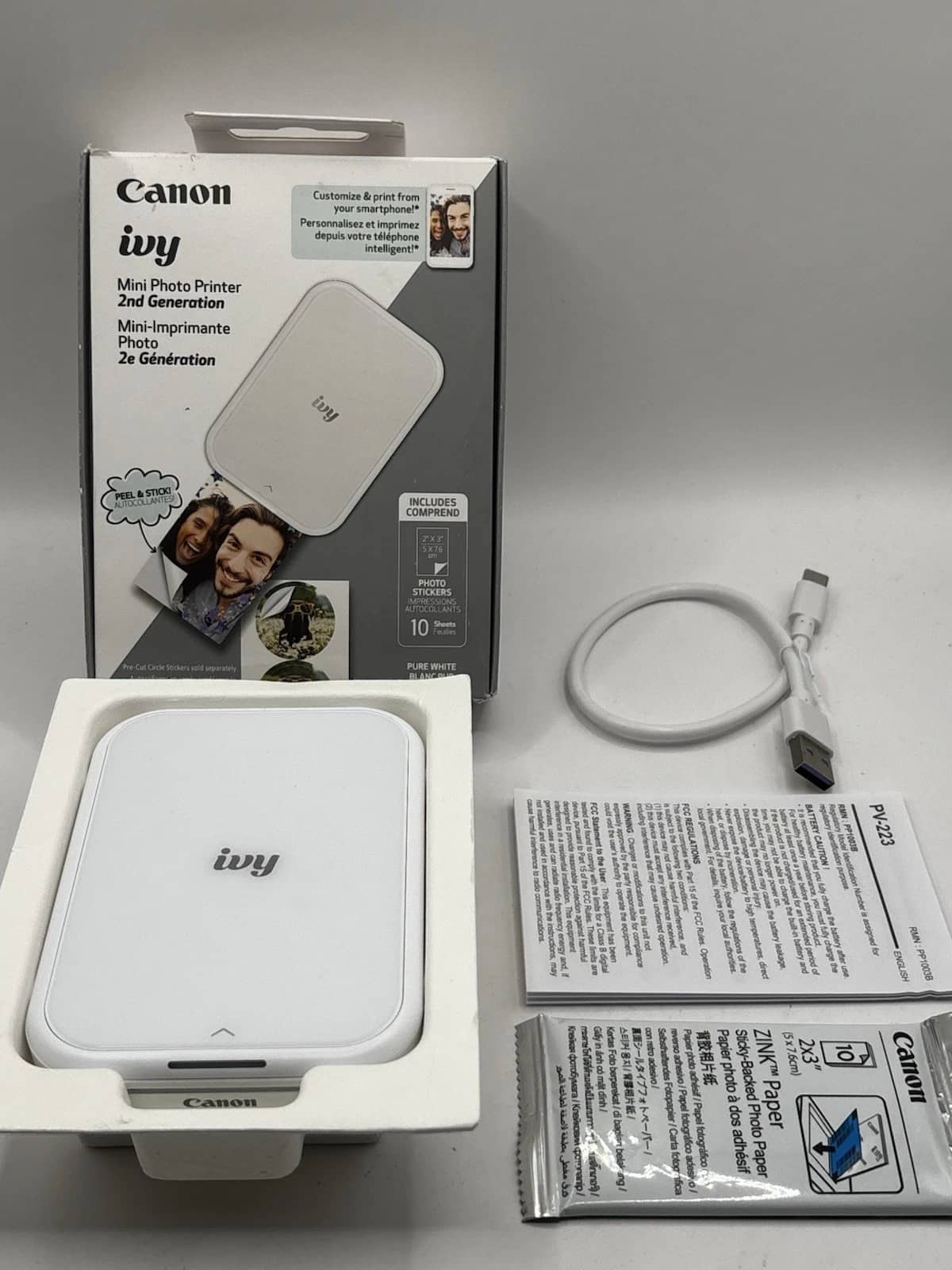 Canon ivy Mini Photo Printer 2nd Generation Printers New