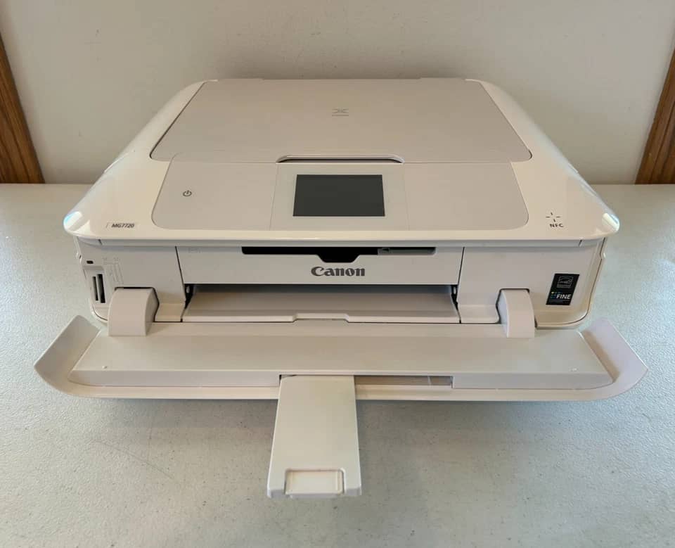 Canon PIXMA MG7720 White Wireless Printers New