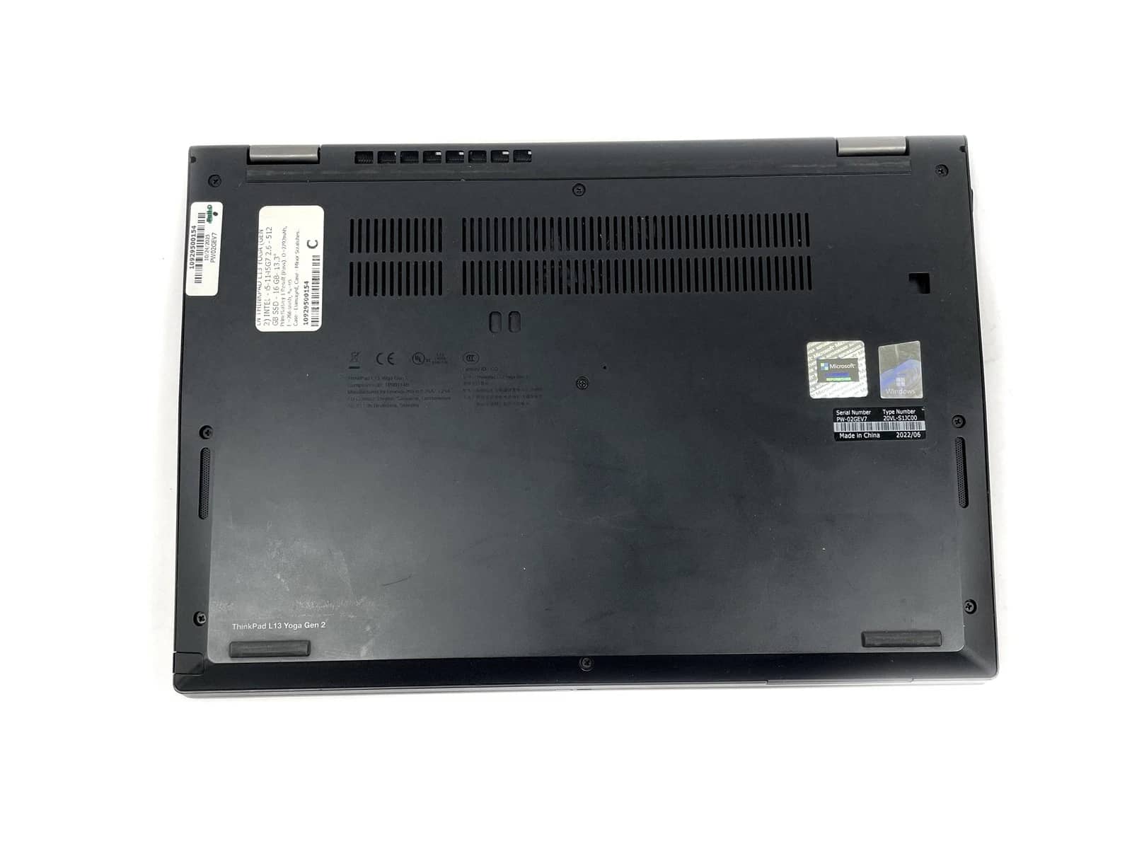 Lenovo ThinkPad L13 Yoga Gen2 Computers 256GB 8GB Used - Acceptable