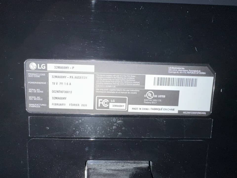 LG 32MA68HY Monitors