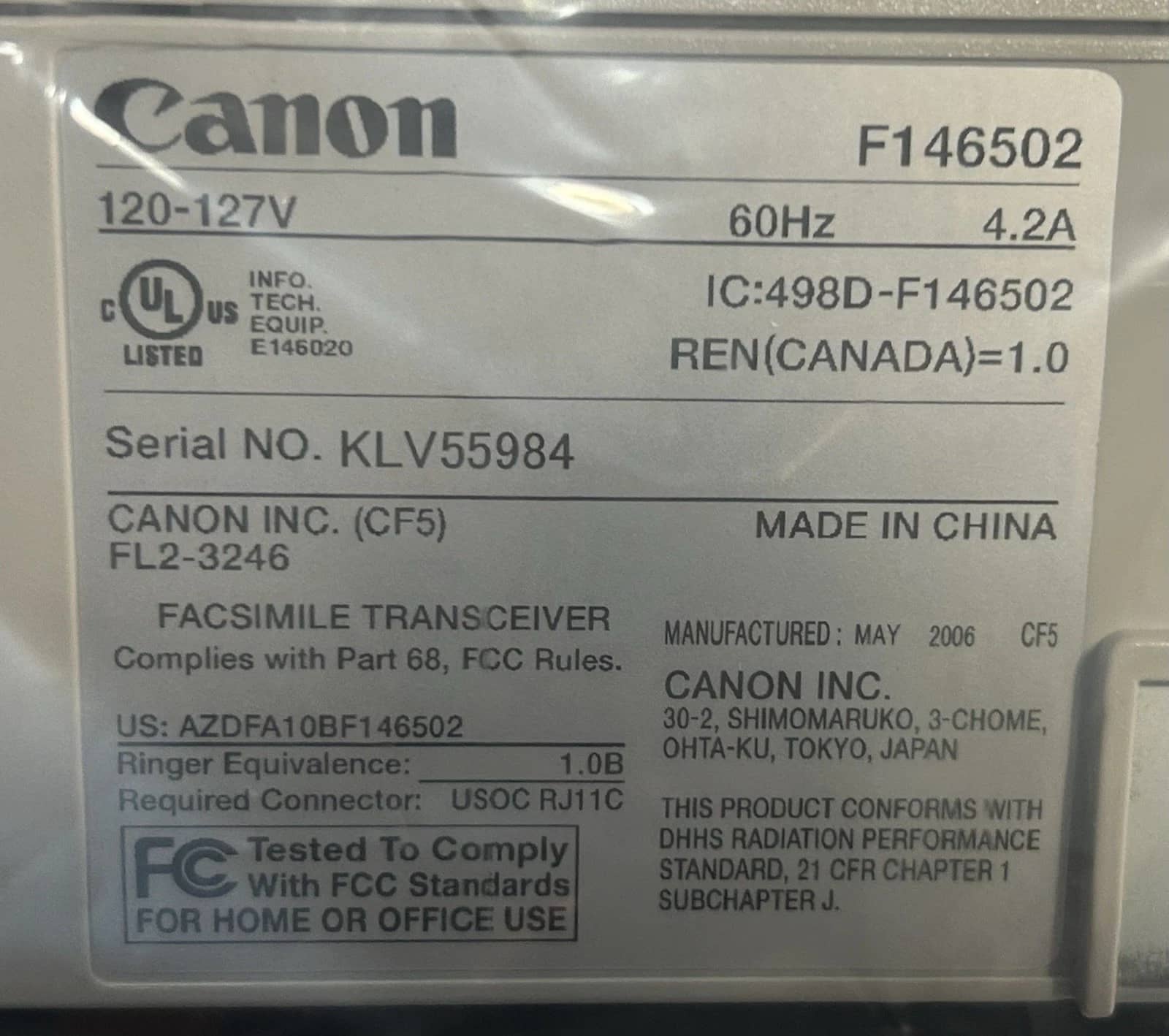 Canon imageCLASS MF5750 Printers Used - Good