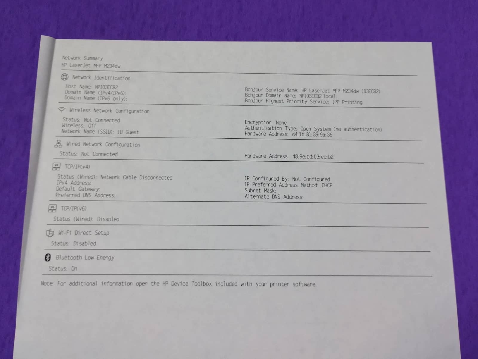 HP M234dwe Printers Used - Good