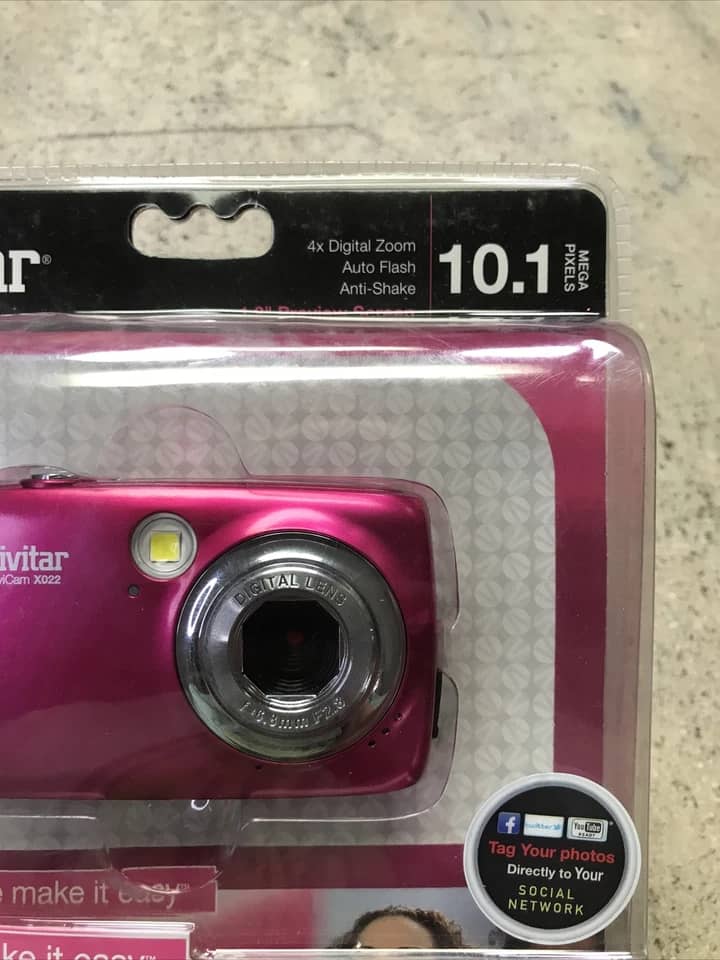 Vivitar ViviCam X022 Digital Cameras pink Used - Good Body Only