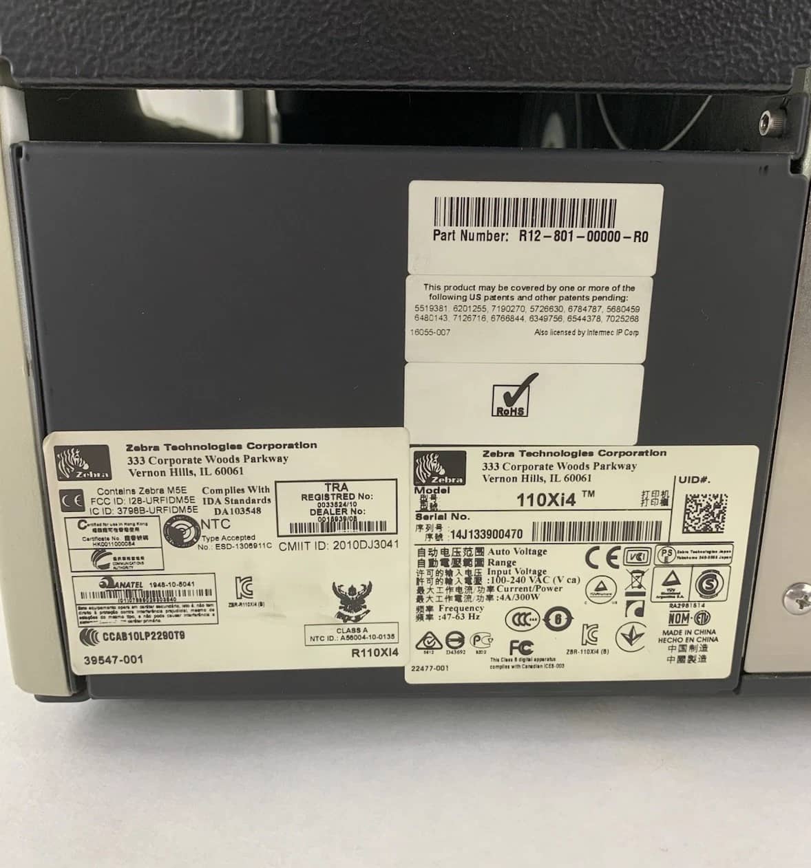 Zebra R110Xi4 Printers Refurbished - Excellent