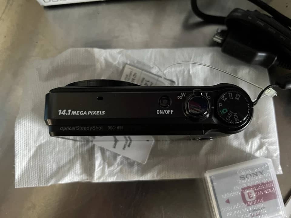 Sony Cyber-shot DSC-H55 Digital Cameras Black Used - Good Body Only