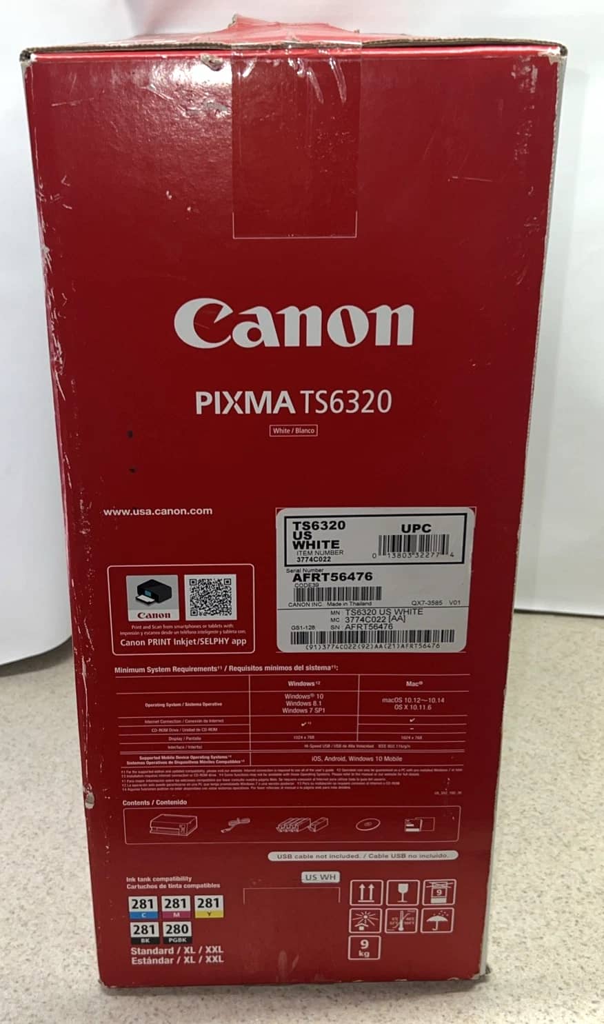 Canon TS6320 Printers New